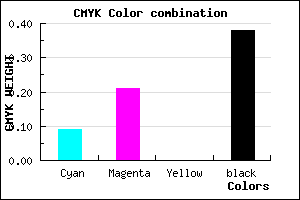 #907E9F color CMYK mixer
