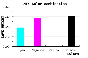 #907EB1 color CMYK mixer