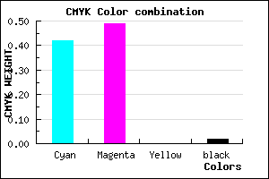 #907EF9 color CMYK mixer