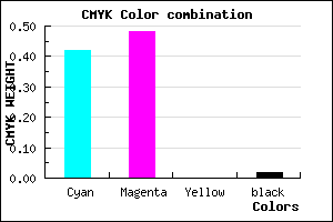 #9081FA color CMYK mixer