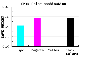 #9082B6 color CMYK mixer