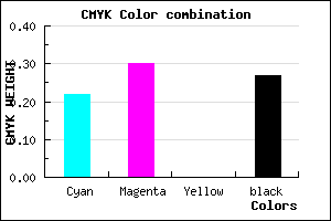 #9082B9 color CMYK mixer