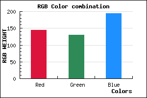 rgb background color #9082C2 mixer