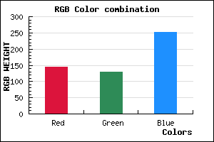 rgb background color #9082FB mixer