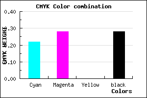 #9084B8 color CMYK mixer