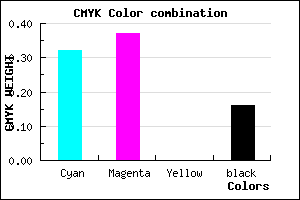 #9087D5 color CMYK mixer