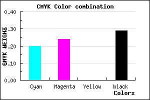 #9088B4 color CMYK mixer