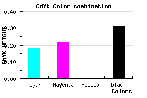 #9089AF color CMYK mixer