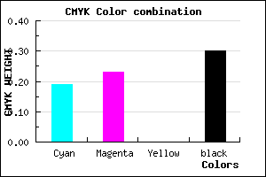 #9089B2 color CMYK mixer