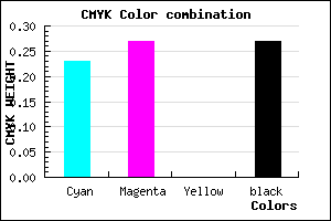 #9089BB color CMYK mixer