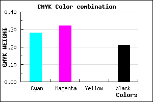 #9089C9 color CMYK mixer