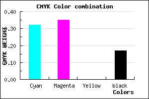#9089D4 color CMYK mixer
