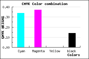 #9089DB color CMYK mixer