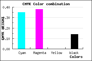 #9089DC color CMYK mixer