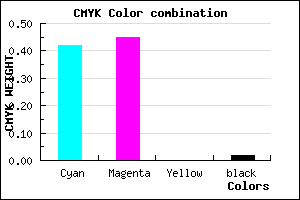 #9089F9 color CMYK mixer