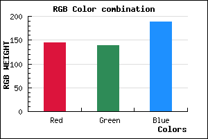 rgb background color #908BBD mixer