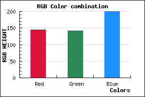 rgb background color #908EC8 mixer