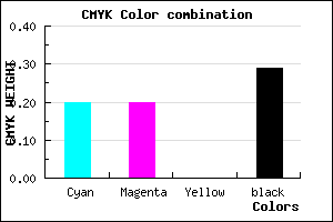 #9090B4 color CMYK mixer