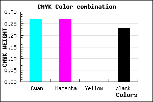 #9090C4 color CMYK mixer