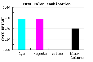 #9090CB color CMYK mixer