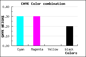 #9090CD color CMYK mixer