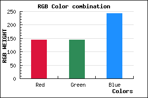 rgb background color #9090F2 mixer