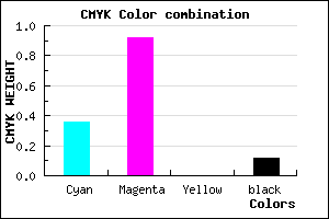 #9013E1 color CMYK mixer