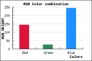 rgb background color #9019F5 mixer