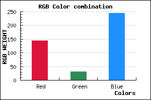 rgb background color #901FF5 mixer