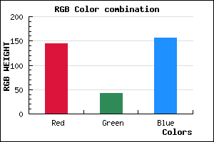 rgb background color #902A9C mixer
