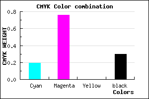 #902AB2 color CMYK mixer