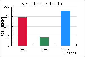 rgb background color #902AB2 mixer