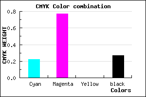 #902BB9 color CMYK mixer