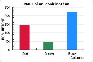 rgb background color #902CDF mixer