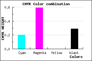 #9049B4 color CMYK mixer
