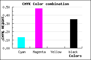 #9055A5 color CMYK mixer