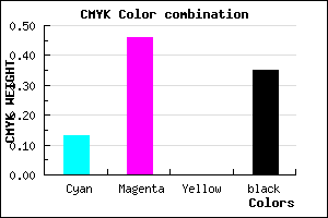 #905AA6 color CMYK mixer