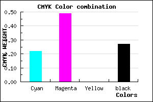 #905FB9 color CMYK mixer