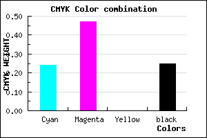 #9165C0 color CMYK mixer