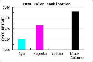 #917CA2 color CMYK mixer