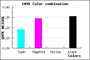 #917EB1 color CMYK mixer