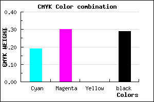 #917EB4 color CMYK mixer