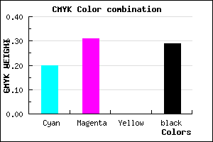 #917EB6 color CMYK mixer