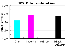 #9183B9 color CMYK mixer