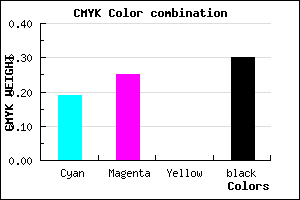 #9186B2 color CMYK mixer