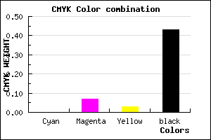 #91878D color CMYK mixer
