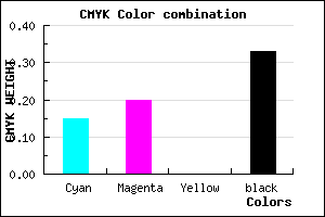 #9189AB color CMYK mixer