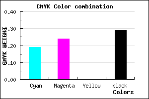 #9189B4 color CMYK mixer