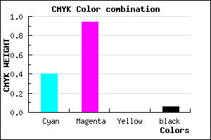 #910EF0 color CMYK mixer