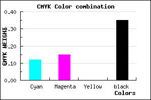 #918DA5 color CMYK mixer